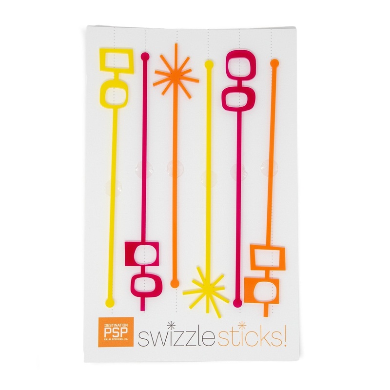 Swizzle Stick Set  – Atomic Orange Yellow