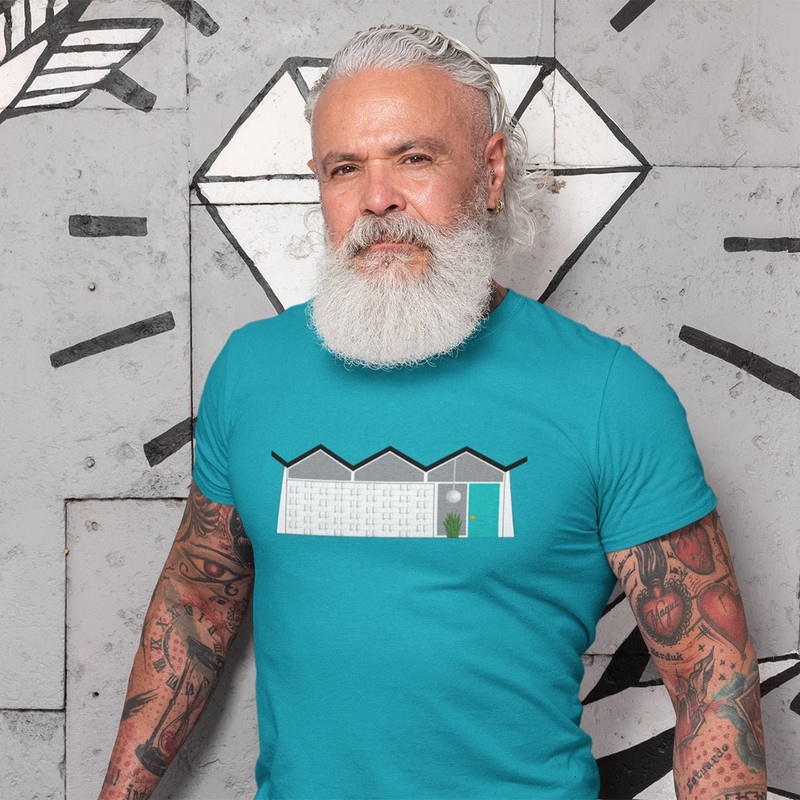 Unisex T-shirt – Midcentury Folded Plate House