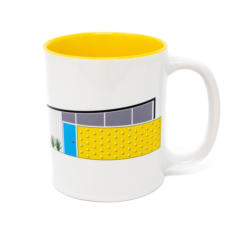 Wedge Roof Midcentury House Mug