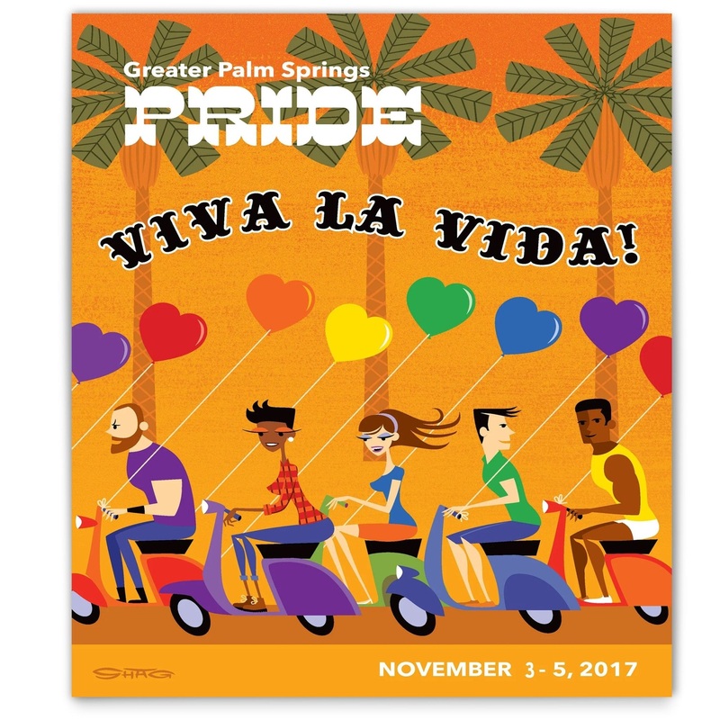 2017 Greater Palm Springs Pride Official Poster by Shag