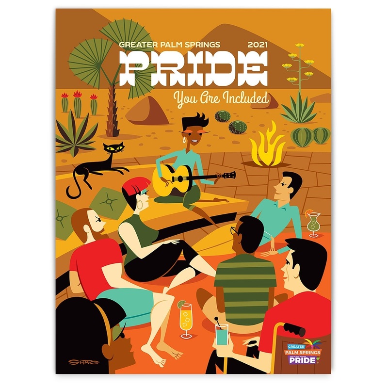 2021 Greater Palm Springs Pride Official Poster by Shag
