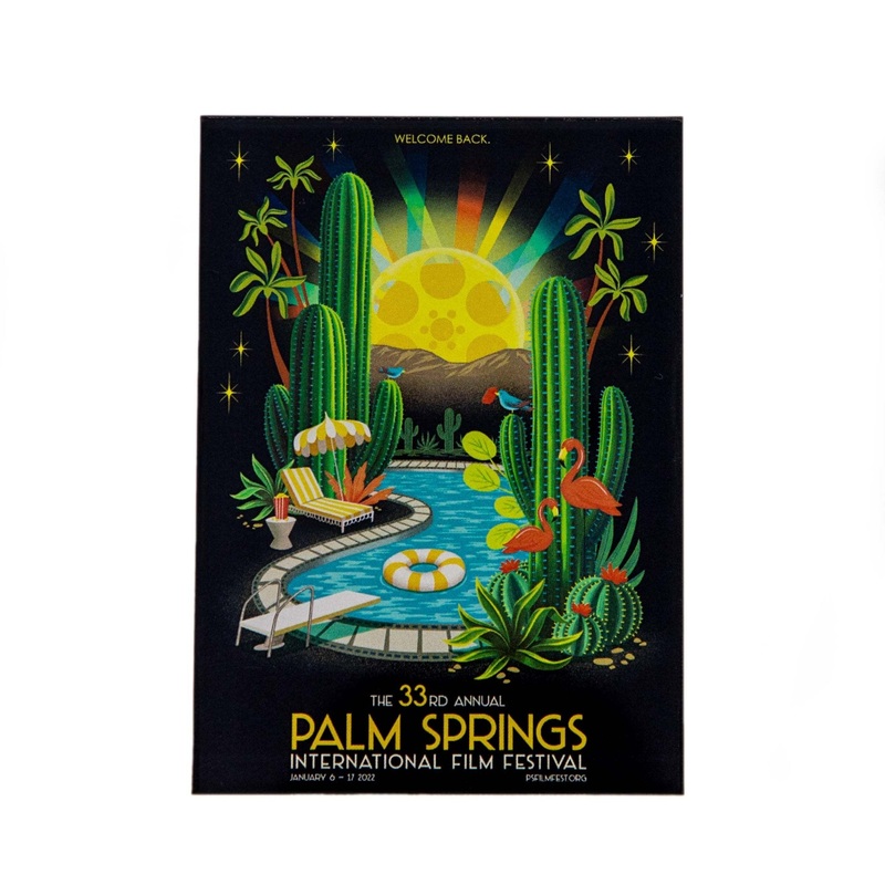 2022 Film Festival Poster Acrylic Magnet – 1/4″ acrylic