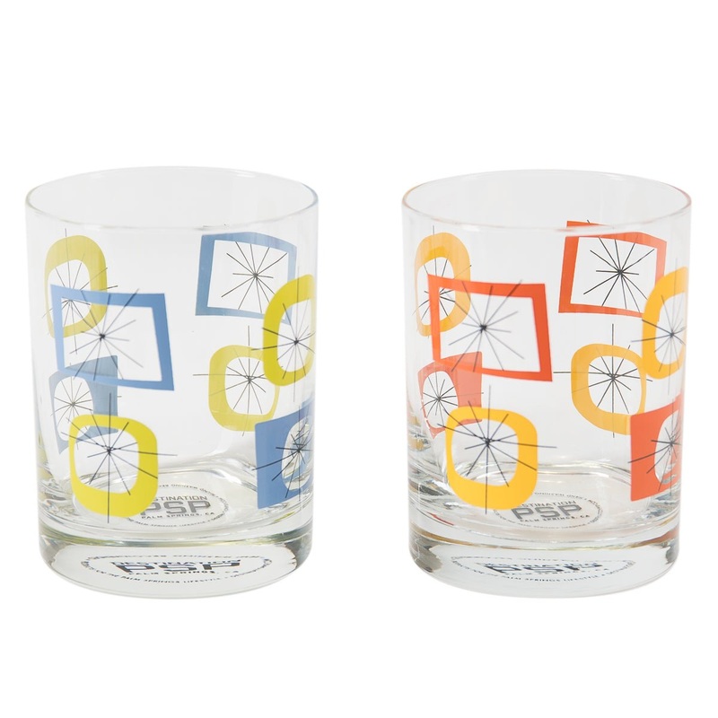 Atomic Old Fashioned Glass Set of 4 – Mixed