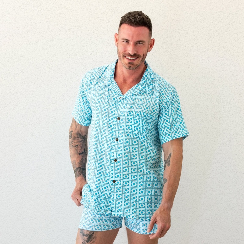 Button Front Mod Shirt – Sunmor Blue