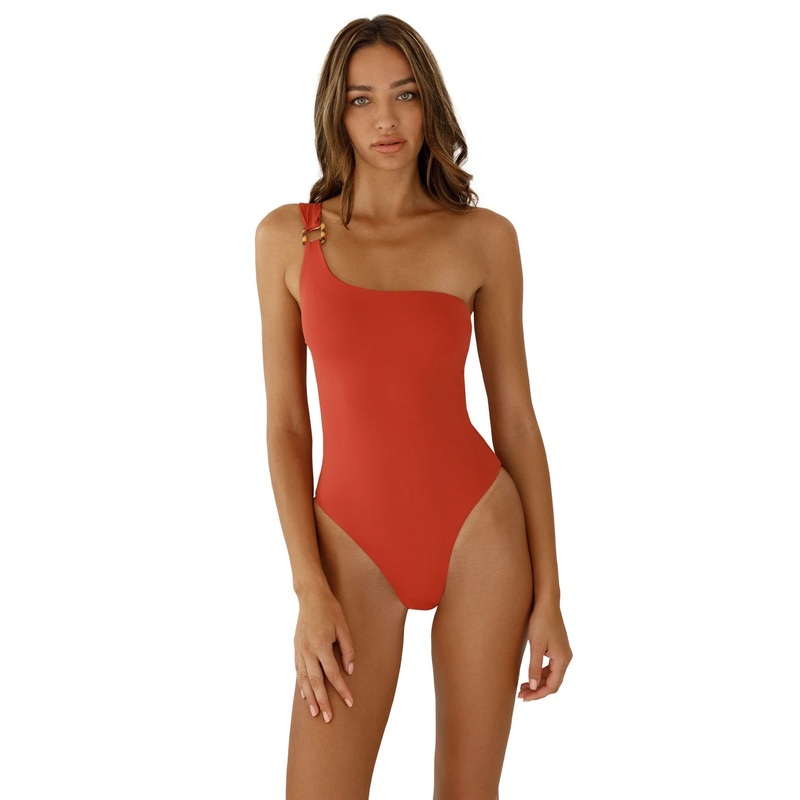 KYA Amara One Piece Swim Suit – Reversible – Terracotta / Bone
