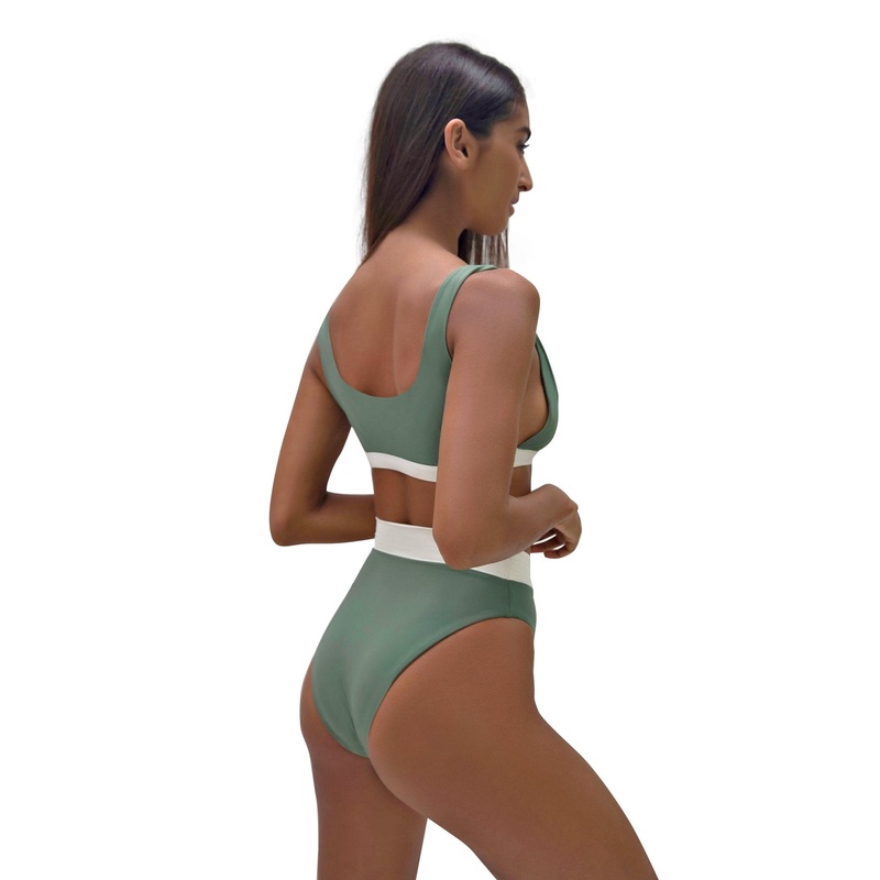 KYA Isla Reversible Swim Bottom – Sage / Bone