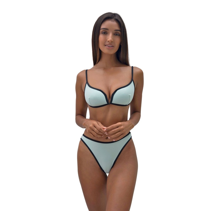 KYA Tessa Reversible Swim Top – Minty / Black