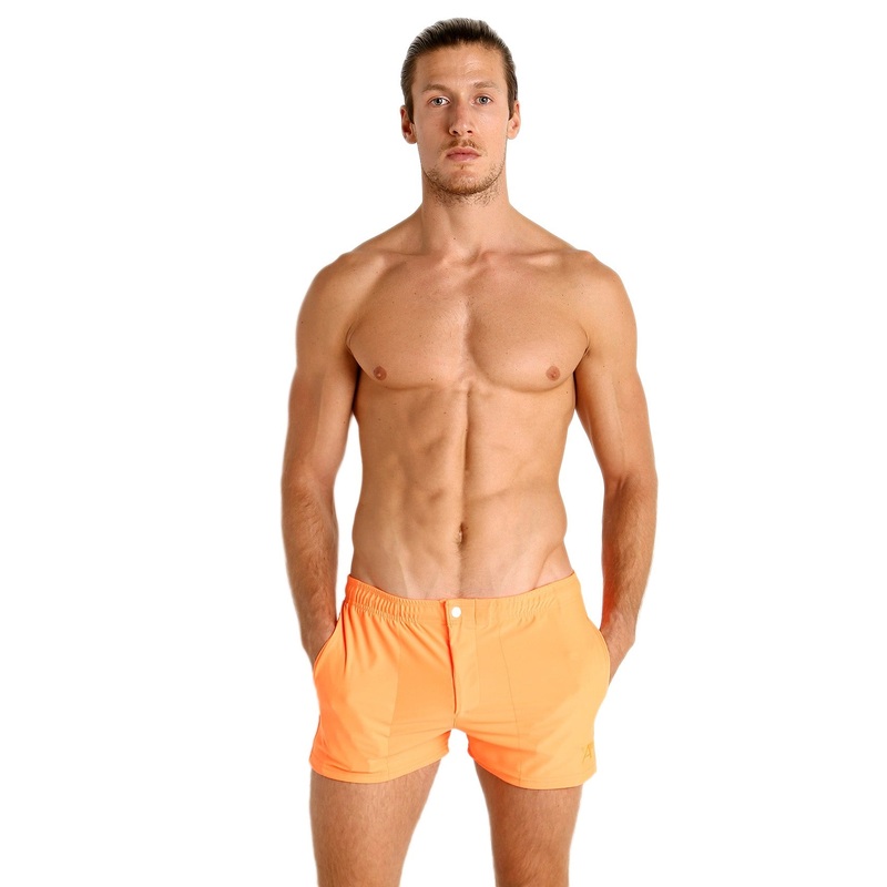 LASC Malibu Swim Shorts – Neon Orange