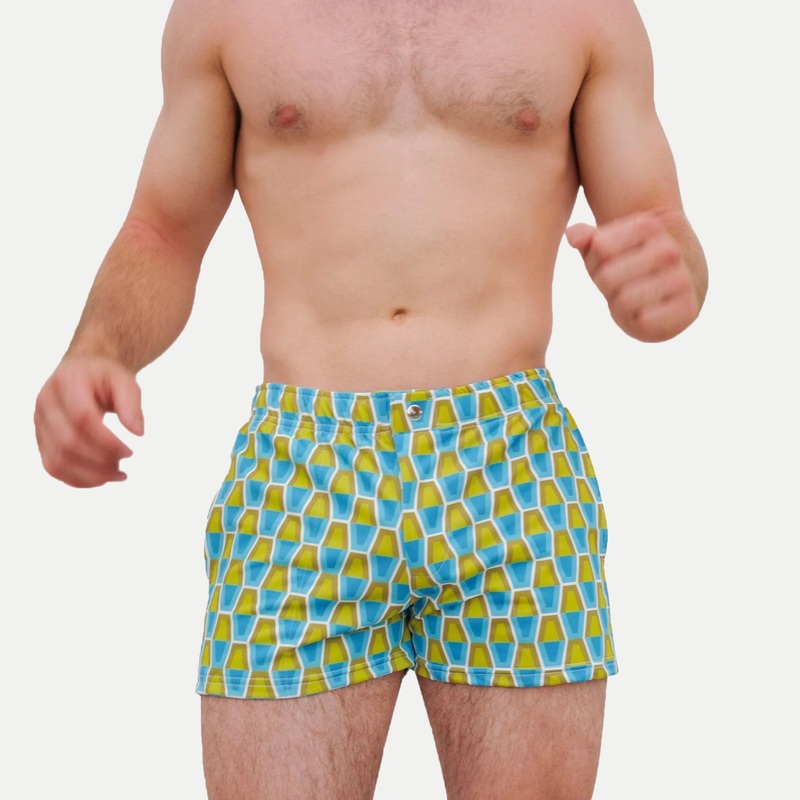 Mod Swim Shorts – Lava Lamp – Shorter Length