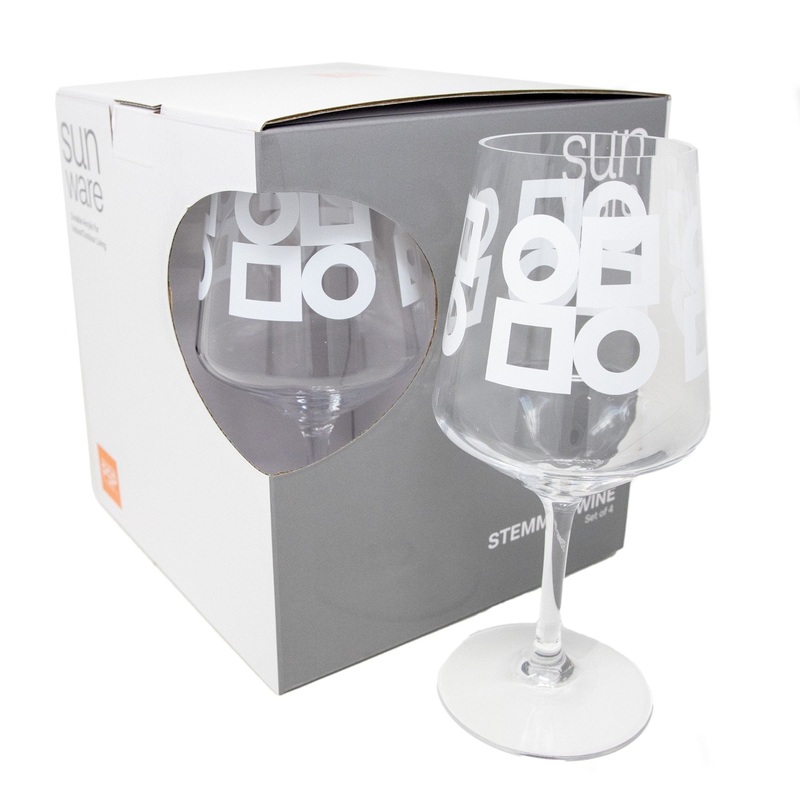 Modernista Acrylic Stemmed Wine, Set of 4 (White)