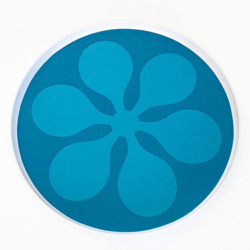 Modfest Melamine Dinner Plates – Blue – Set of 4