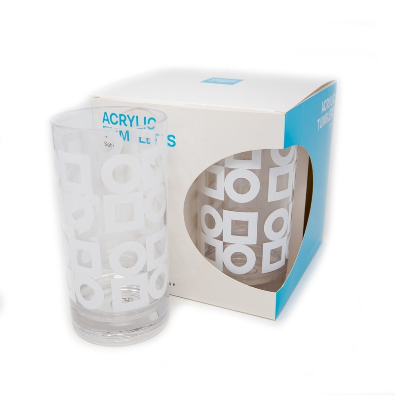 Original Version Modernista Acrylic Tumbler, Set of 4 – White