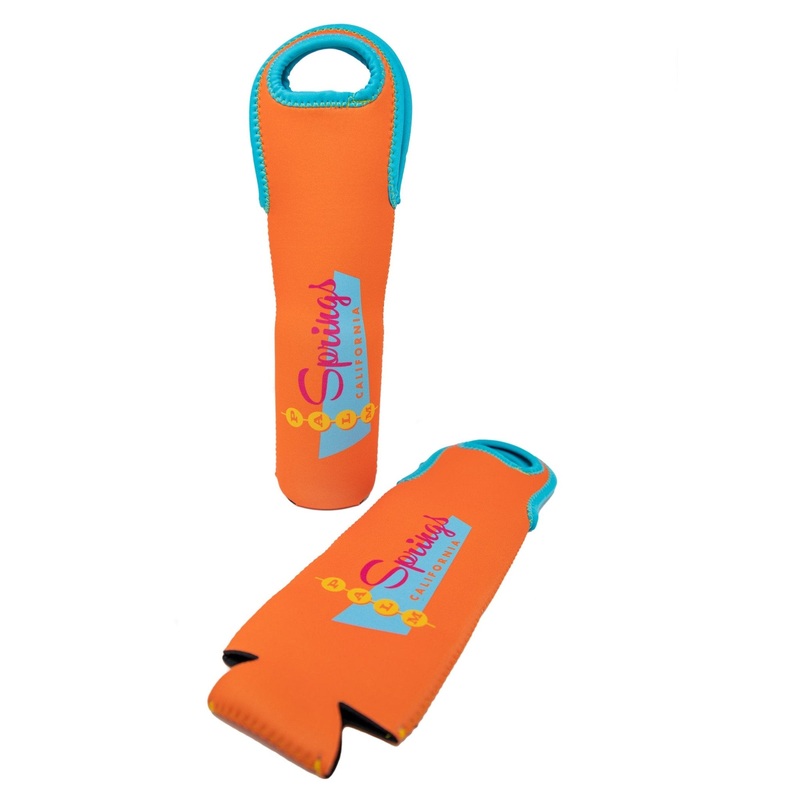 Palm Springs Wine Bag Tote – Retro Diner Design Orange