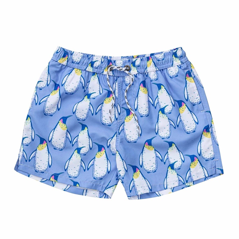 Penguin Patrol Volley Board Shorts