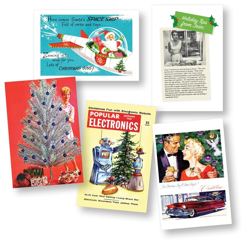 Retro Holiday Card Set – Vintage Ads