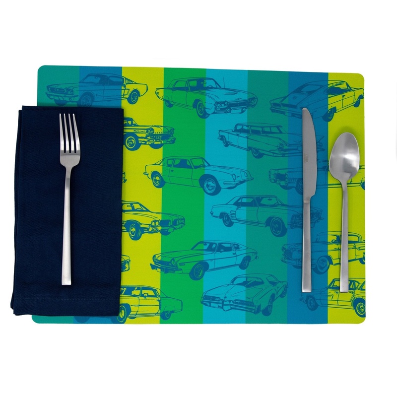Traffic Jam Placemat – Blue