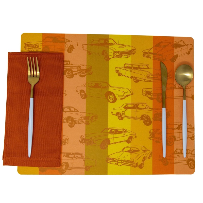 Traffic Jam Placemat – Orange