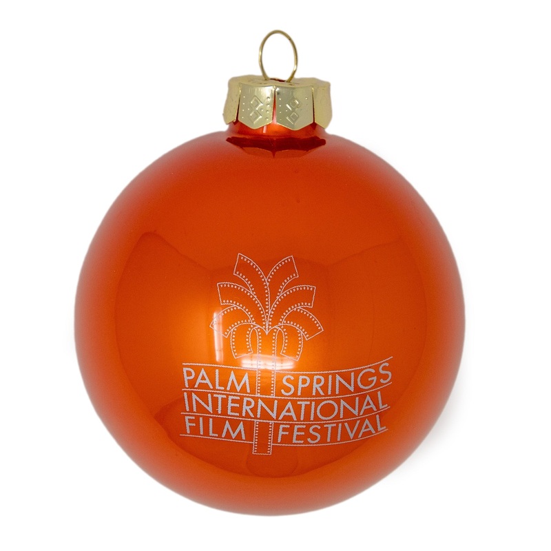 Film Festival Glass Ornament – Gloss Orange