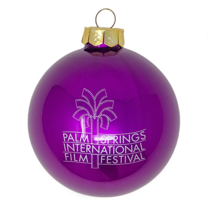 Film Festival Glass Ornament – Gloss Purple