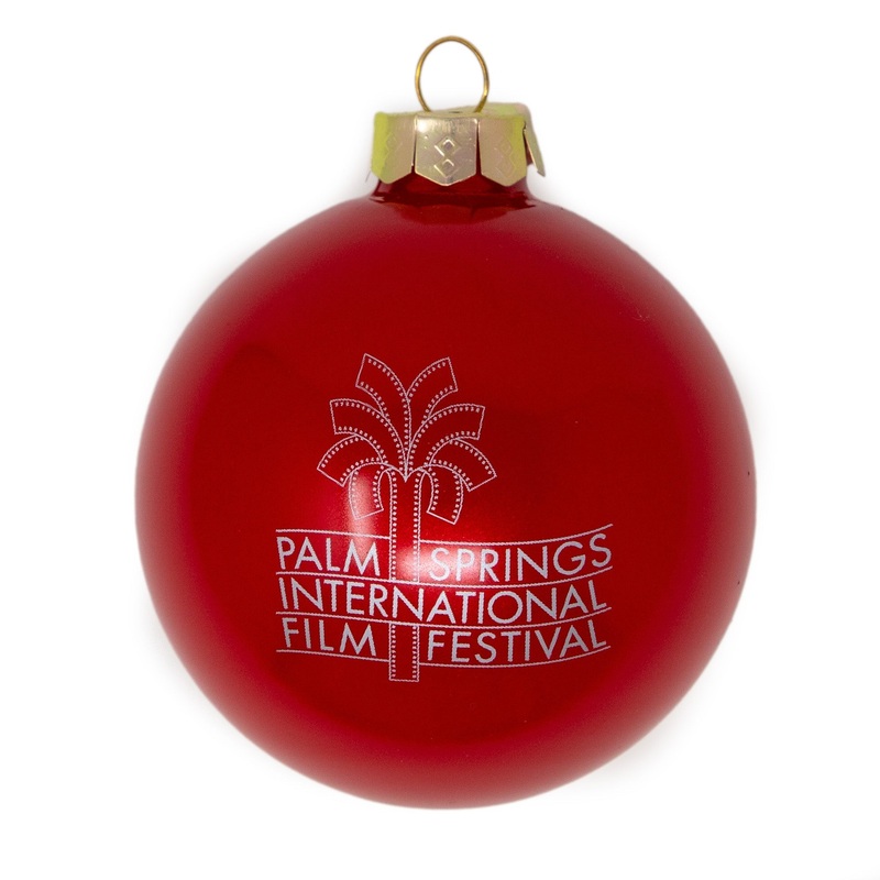 Film Festival Glass Ornament – Gloss Red