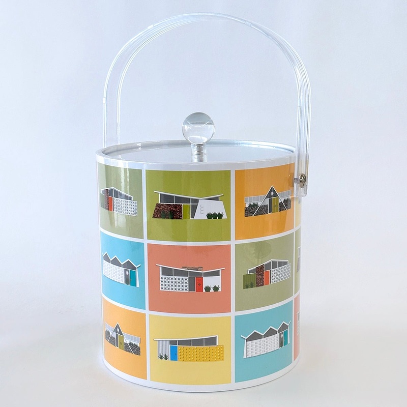 Midcentury Houses Design Ice Bucket