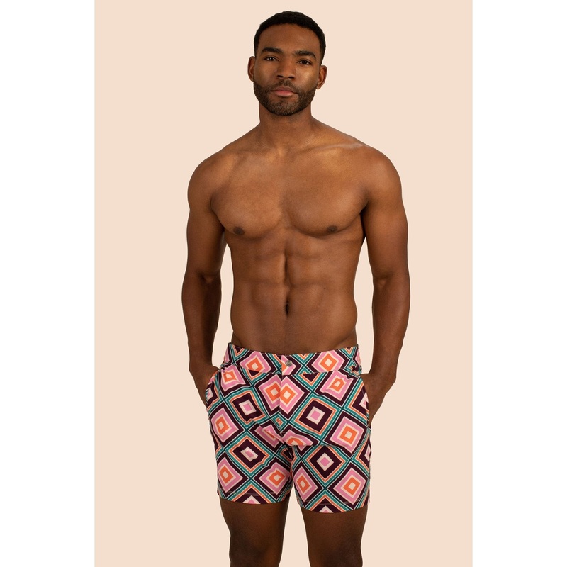 Mr. Turk Honolulu Board Shorts – Brookhaven Block Print