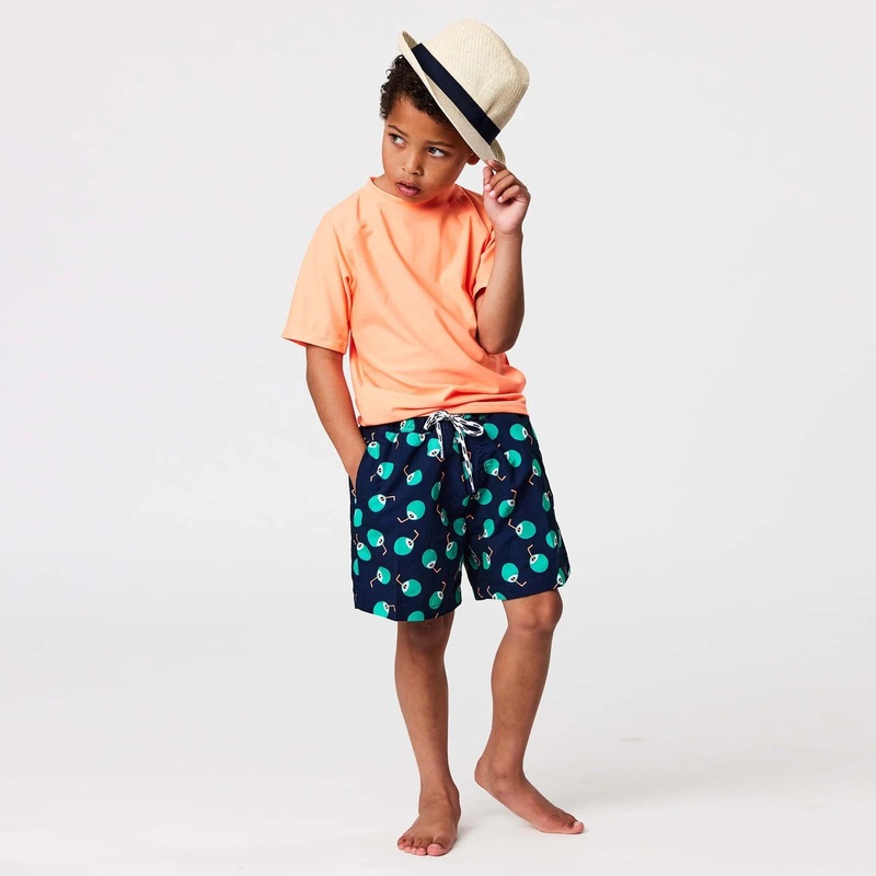Snapper Rock Navy Sustainable Long Sleeve Rash Top