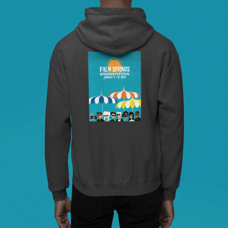 2024 Palm Springs Film Festival by SHAG Unisex Hoodie – Dark Heather