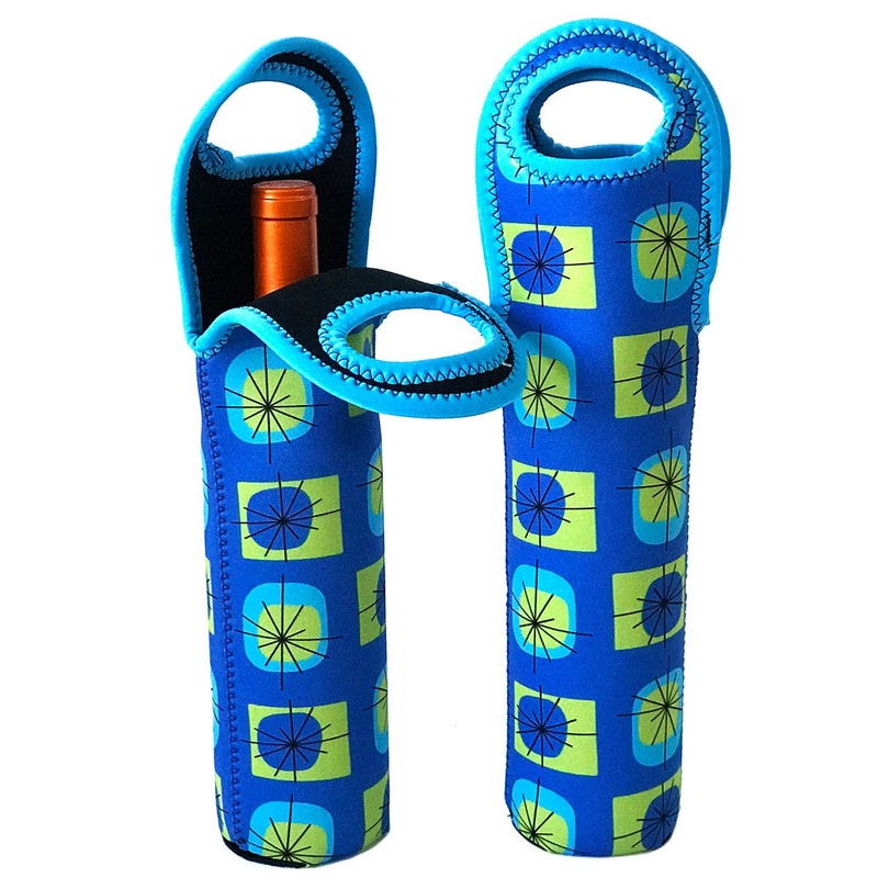 Atomic Design Wine Bag Tote – Blue
