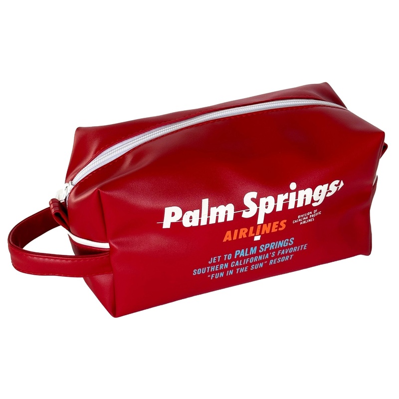 Palm Springs Airlines Toiletry Bag – Red