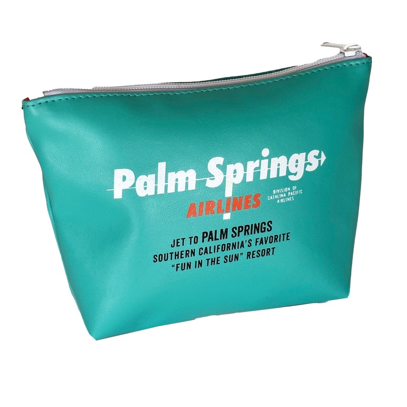 Palm Springs Airlines Travel Pouch  – Aqua