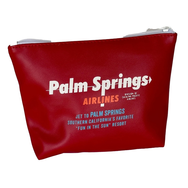 Palm Springs Airlines Travel Pouch  – Red