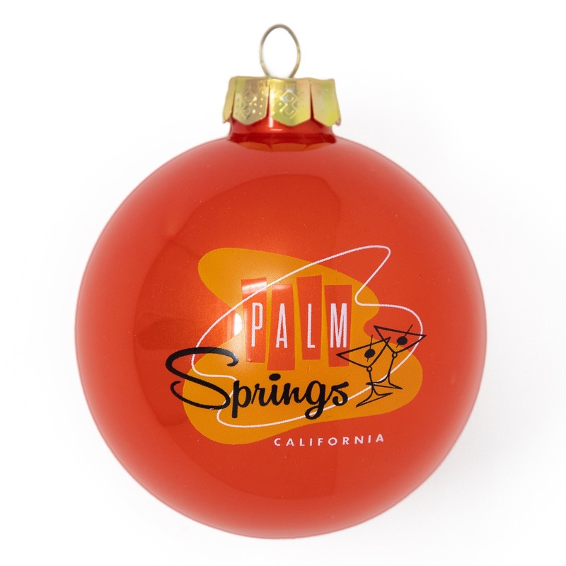 Palm Springs Martini Glass Ornaments – Orange