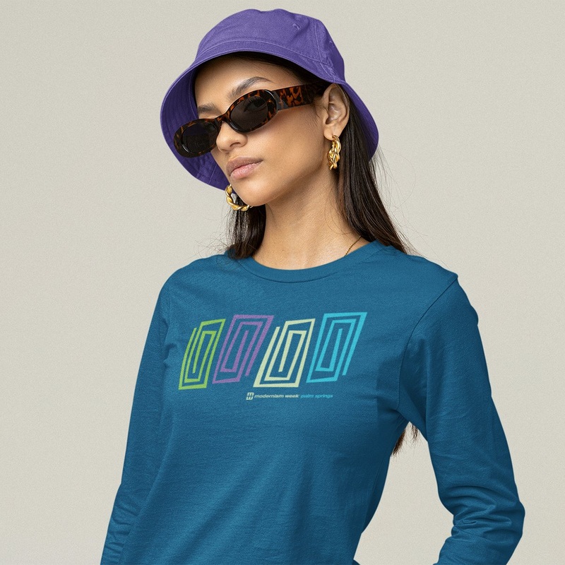 Unisex Long Sleeve Shirt Modernism Week Tiki  – Atlantic