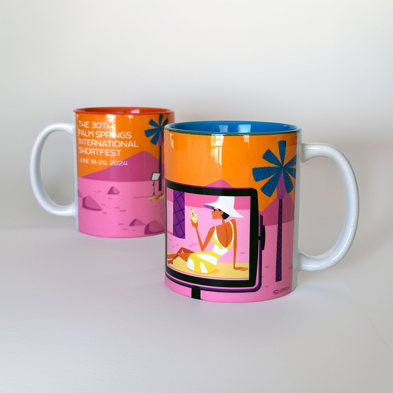 2024 Palm Springs Shortfest by SHAG Mug – Orange