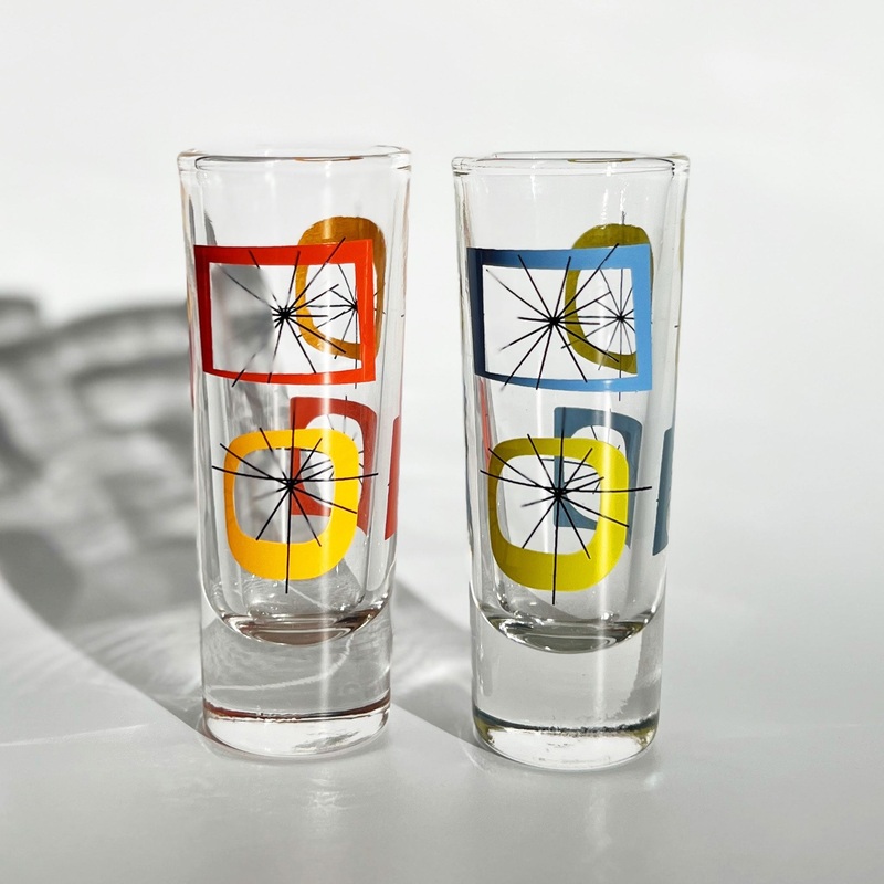 Atomic Design Shot Glass Shooter – Mixed Colors (Set of 4)