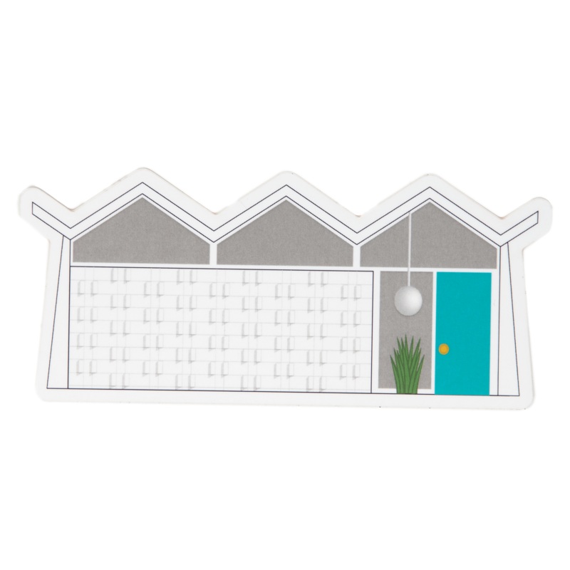 Folded Plate House Sticker