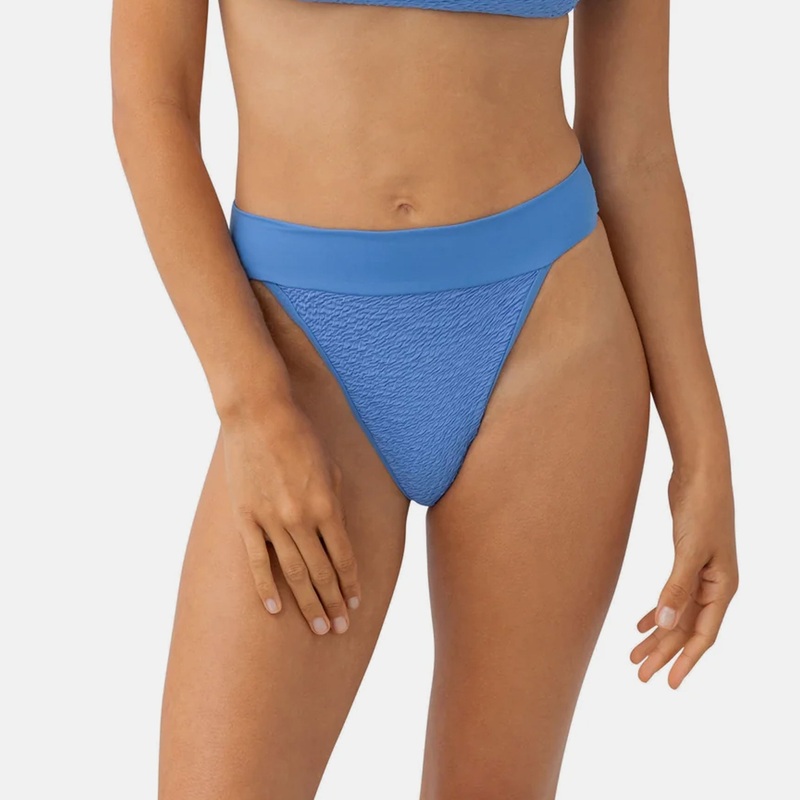 KYA Camilia Reversible Swim Bottom –  Azure Scrunch/Azure