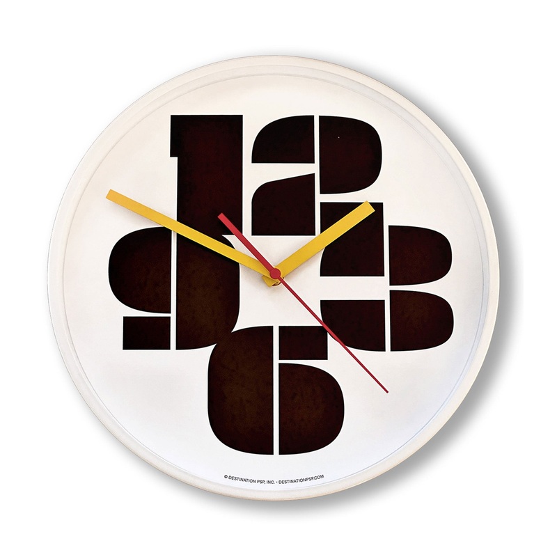 Mod Numbers Wall Clock – Black and White