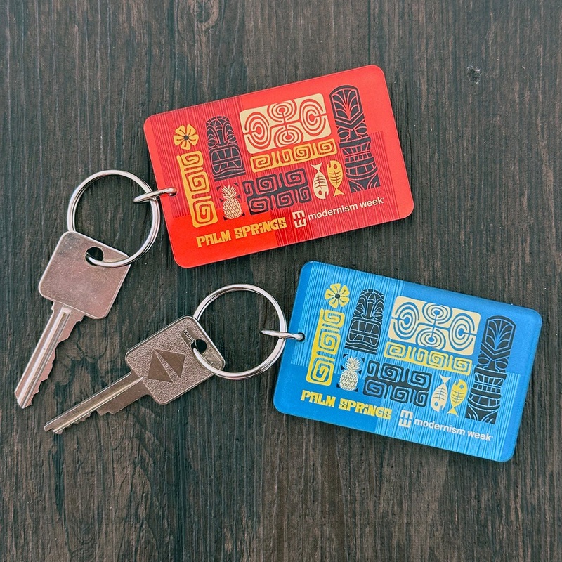 Modernism Week Tiki Acrylic Key Chain