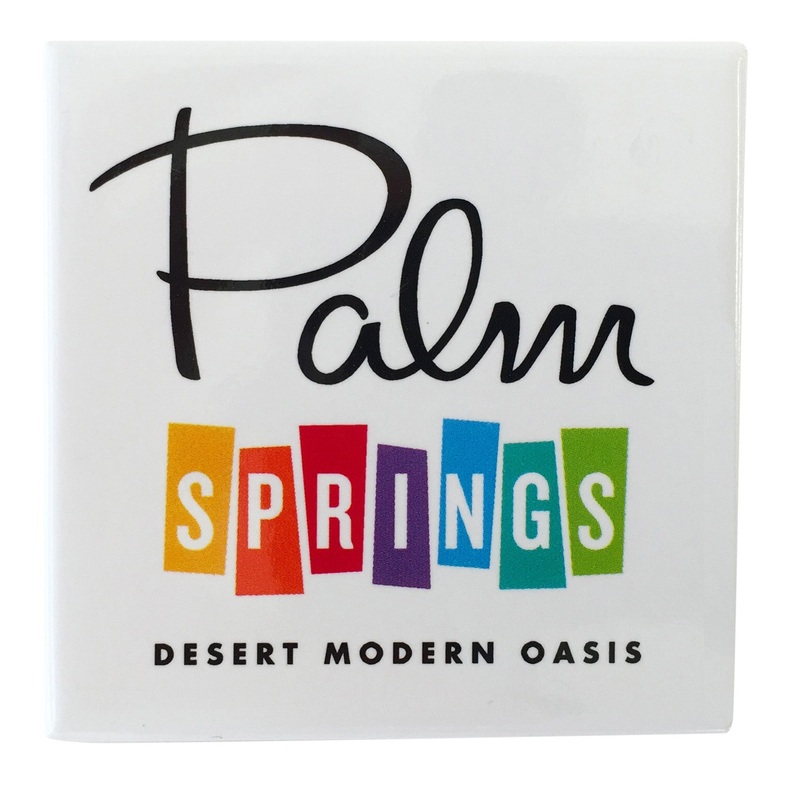 Palm Springs Rainbow Magnet – White