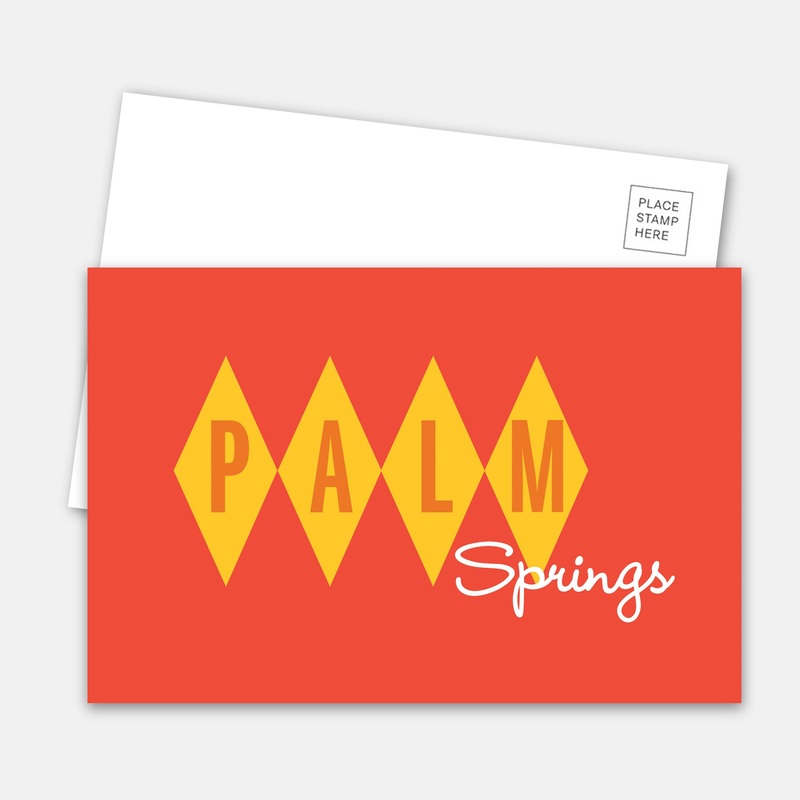 Palm Springs Red Diamond Postcard