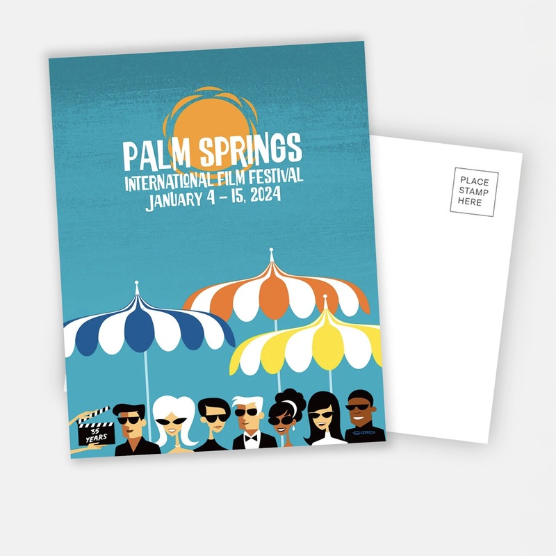 2024 Shag Poster Art – Palm Springs International Film Festival Postcard