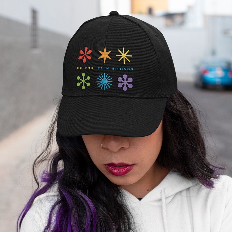 ‘Be You’ Starburst Baseball Cap – Black