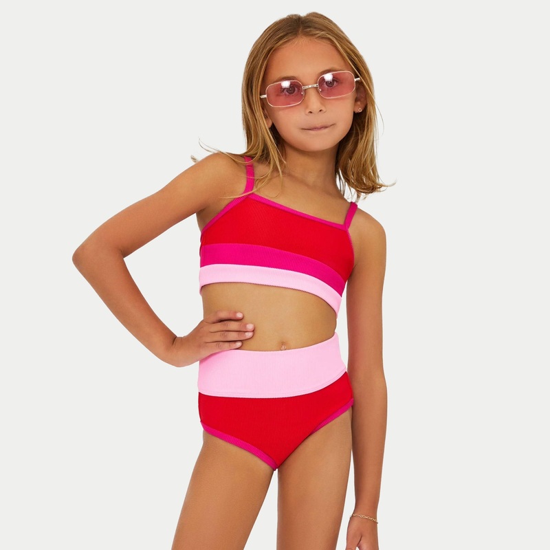 Beach Riot Little Eva & Emmie Swimsuit – Gumdrop Colorblock
