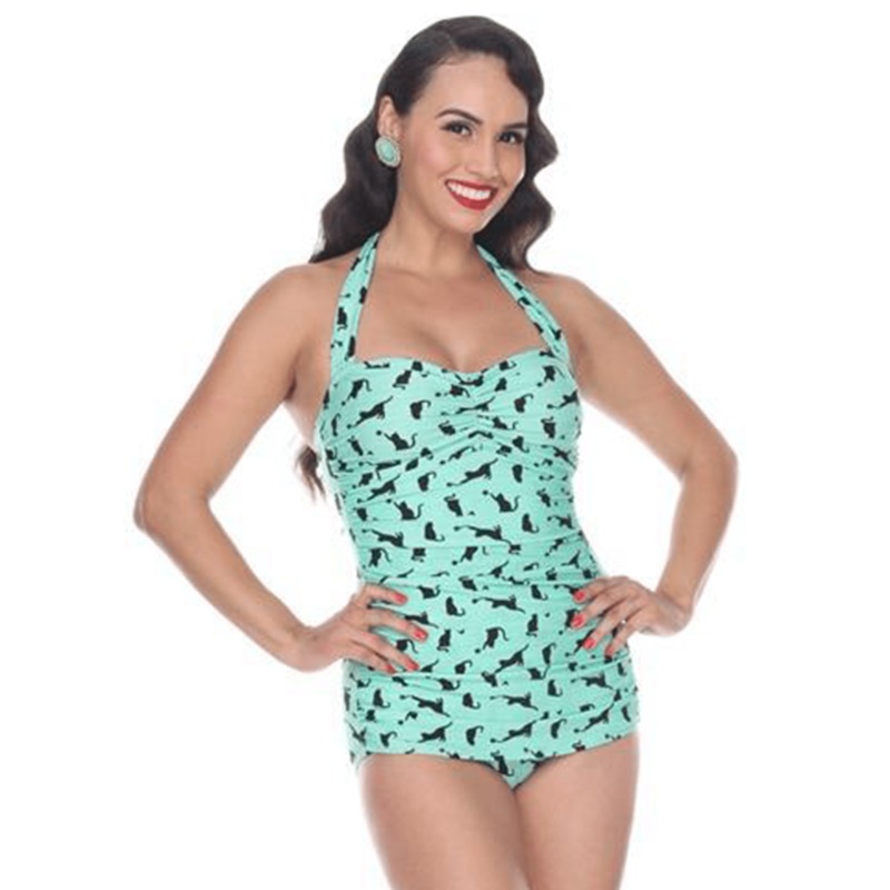 Bettie Page Sarong Front Swimsuit B1117Z – Kitty Kats