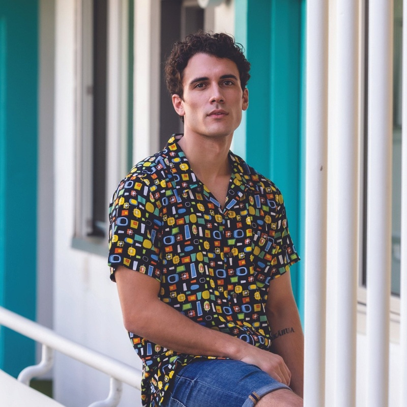 Button Front Mod Shirt – Atomic Black