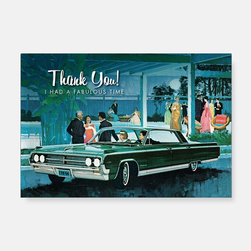 Car Culture Thank You Notecards – Thank you I had a fabulous time