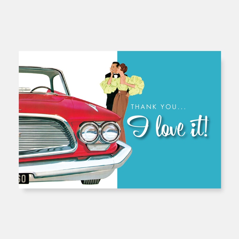 Car Culture Thank You Notecards – Thank You I love It