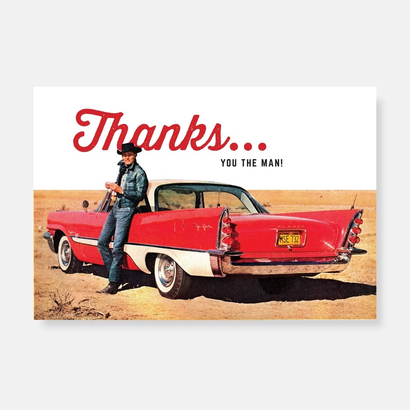 Car Culture Thank You Notecards – Thanks, You The Man